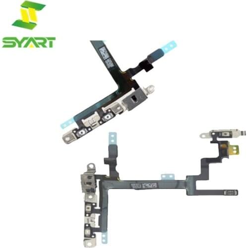 For iPhone 5 Power Flex Cable Volume Button & Mute Switch With Brackets