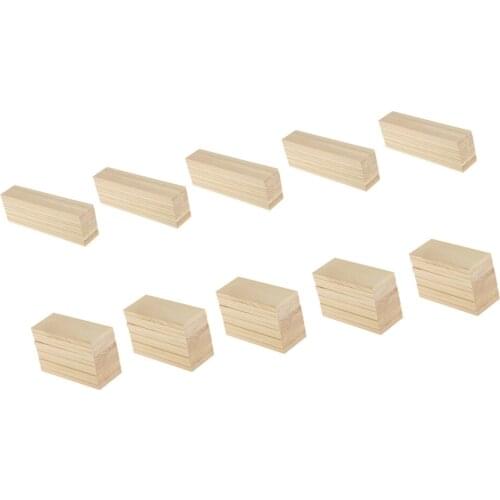 100 Pack Solid Pine Wood Veneer Sheet Craft Wood Panels Building Construction Board - 6mm Thickness, 4cm Wide, 10/20cm Length
