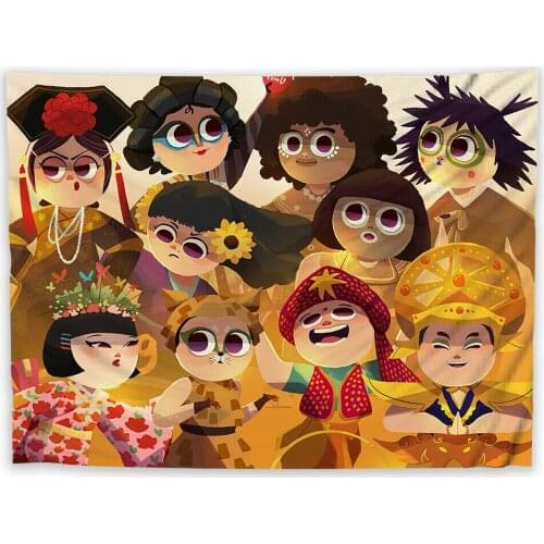 Cute Painting Wall Hanging Tapestry Psychedelic Bedroom Home Decoration