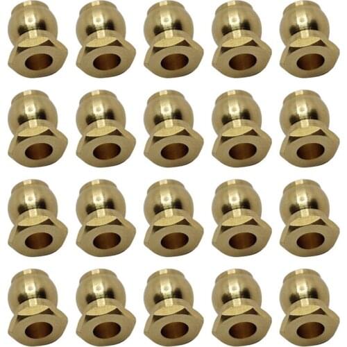 20Pcs M3 Link Rod Brass Ball Head Bearing Ends Joint Bolt Spare Parts for 1/10 1/8 RC Crawler Off-Road Car Accessories