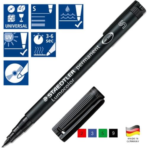STAEDTLER Lumocolor Permanent Universal Marker pen CD Film Opaque Pen Germany 313 314 317 318