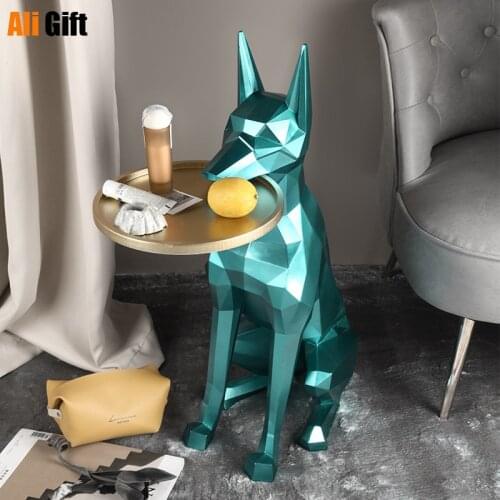 Cool dog modern simple light luxury floor-to-ceiling rack creative home living room floor-to-ceiling decoration