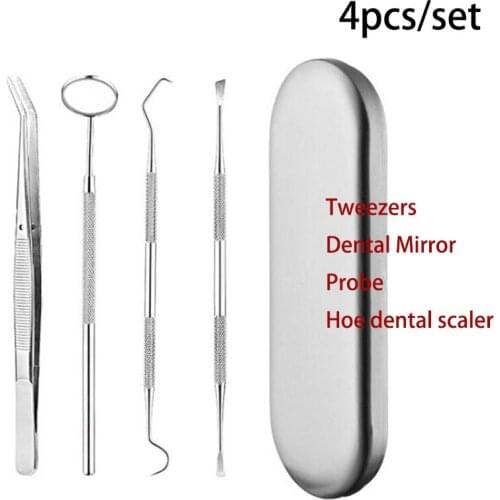 Dental Mirror Stainless Steel Dental Tool Set Teeth Whitening Mouth Mirror Tweezers Dental Instrument Dentist Tool