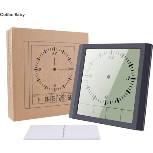 TS-8675 Multi Functional Electronic Digital Wall Clock Smart Display Clock Big Screen Hygrometer Thermometer Alarm Clock Decor