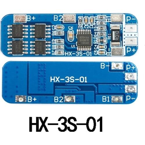 3S 10A 11.1V 12V 12.6V BMS 18650 Lithium Battery Charger Protection Board Li-Ion Lipo Battery Charging Module Cell Circuit Board