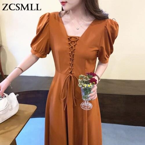 Однотонные летние платья ZCSMLL China At AliExpress
