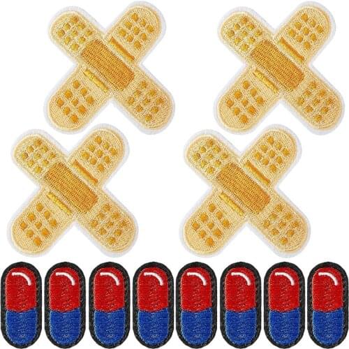 10/20pcs/lot Random Mixed Embroidery Repair Patches Bag Jacket Jeans Cartoon Iron On Patches for Clothes Small Glue Sticker