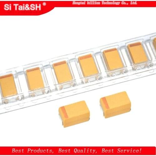 10pcs Type A 100UF 0.22UF 1UF 4.7UF 10UF 22UF 33UF 47UF Tantalum Capacitor 6.3V 10V 16V 25V 35V 226 336 224 475 106 107 476 105
