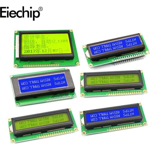 1602A 2004 5V LCD display with blacklight for arduino screen, LCD character display blue/yellow green with IIC/I2C adapter board