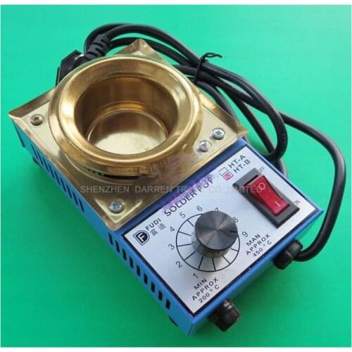 220V 150W solder pot tin melting furnace thermoregulation stainless steel 50mm 200-450 centigrade 6pcs