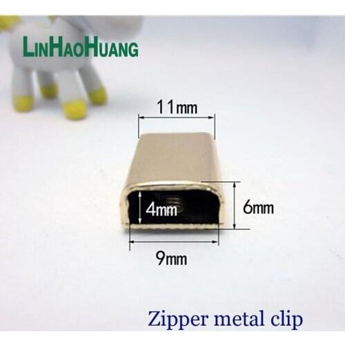 25pcs/lot Metal Zippers Tail Clip Holders zipper Clips for Zipper metal clip free shipping 2017073001