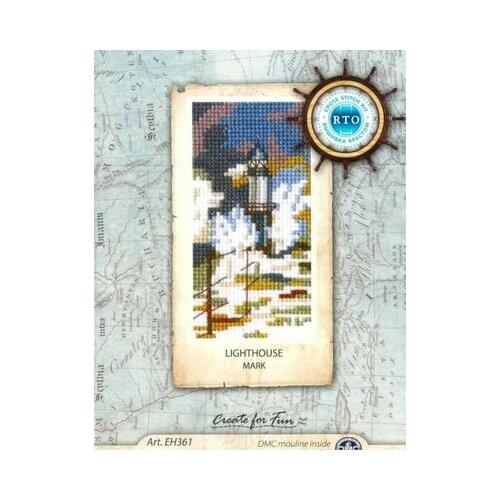 6-RTO EH361 Light house cross stitch 11CT 18ct 14ct cotton thread embroidery DIY handmade needlework