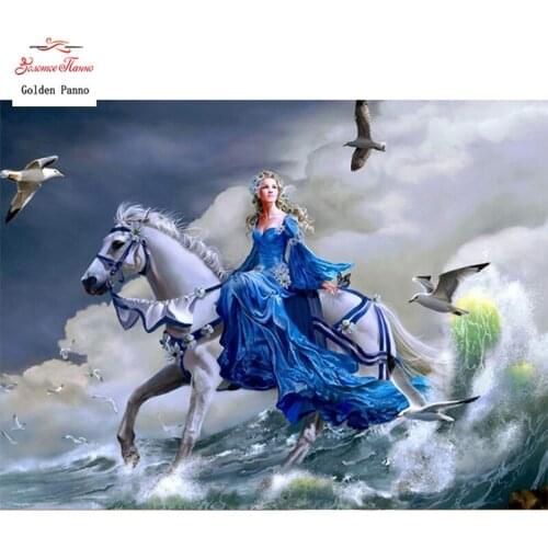 GOLDEN PANNO Diamond Painting Full Square 5D Diy Daimond Embroidery Diamant Mosaic Sale rhinestones pictures Fairy 03