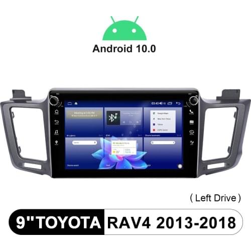 Radio 1din Android 10 Car Stereo 9” Head Unit Car Multimedia Player Autoradio Bluetooth For Toyota RAV4 2013-2018 Android Auto