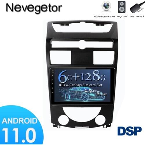 Android 11 For SsangYong Rexton Y250 II 2 2006 - 2012 Car Multimedia Player 2 Din Radio DSP Carplay Rear WIFI 4G Navigation GPS