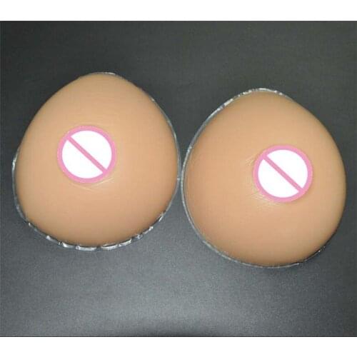 600g B cup tan skin tone drag queen fake breasts silicone breast forms for mastectomy crossdresser use