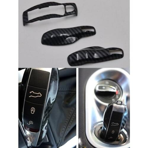 Carbon Fiber Remote Key Fob Case Shell Cover For Porsche Carrera 911 Boxster 981