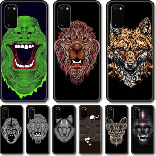 Special animals Phone Case For Samsung Galaxy Note S 21 20 10 9 8 E Lite FE UW Ultra 5G PRO Black Shell Cover