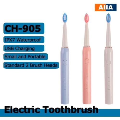 Sonic Electric Toothbrush Fully Automatic Waterproof Intelligent Portable 3 Mode Adult Soft Brush Head For Men And Women