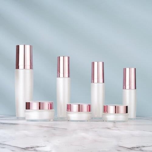 Perfume Atomizer Spray Bottle Shampoo High Quality Lotion Pump Bottle Empty Jars Pink Cosmetic Packaging Face Cream Container