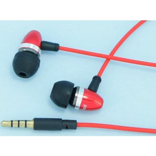 Hisoundaudio HiPod Red High Fidelity IEMs ap-ple iPod Grade In-ear Earphones