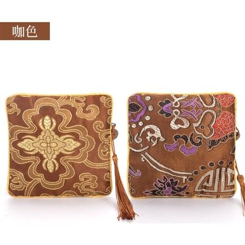 Brown Female Ring Jewelry Storage Packaging Bags Bracelet Pendent Earring Jewellery Organizer Colorful Portable For Lover Gifts