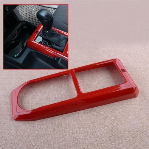 Red Interior Central Control Gear Shift Panel Trim Frame Car Accessorie Fit For Toyota Tacoma 2016 2017 2018 2019 2020