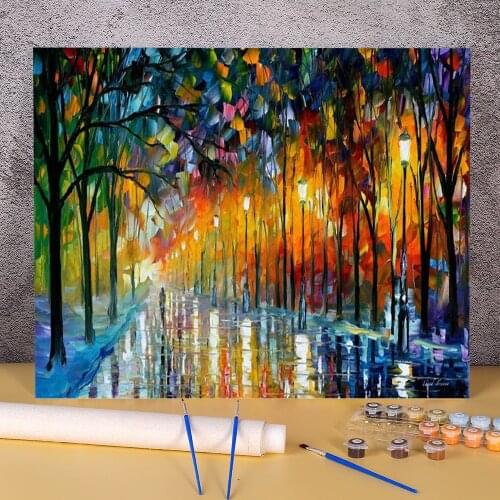 Ice Reflections DIY Paint By Numbers Kit Acrylic Paints 40*50 Painting On Canvas New Design For Adults Art