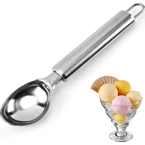 High Duty Stainless Steel Ice Cream Spoon Scoop Ice Ball Tools Kitchen Gadgets Accessories