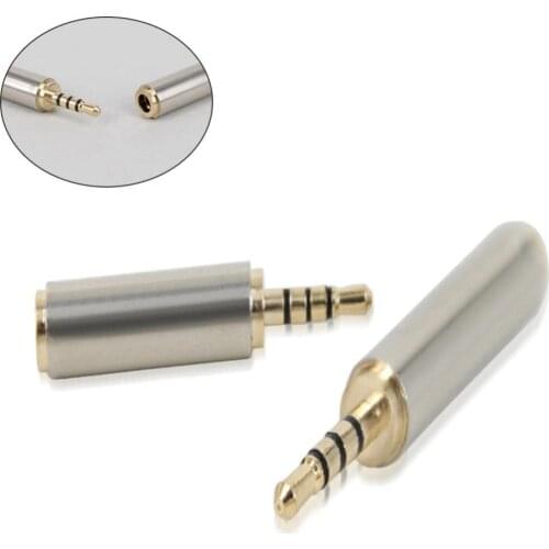 2.5mm to 3.5mm / 3.5 mm to 2.5 mm Adapter Converter Stereo Audio Headphone Earphone Microphone Jack High Quality Metal Change