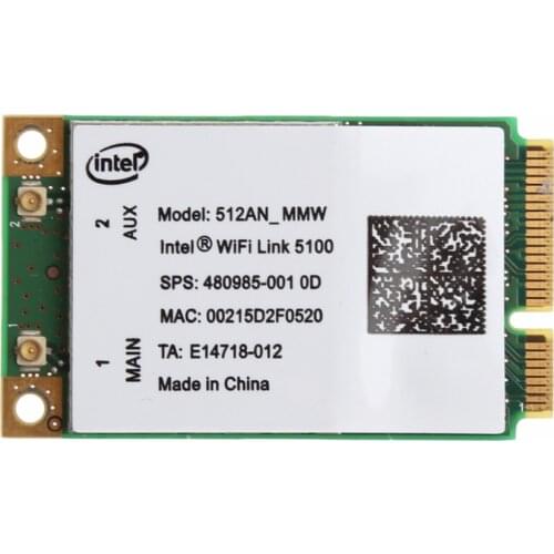For Link Intel 5100 WIFI 512AN_MMW 300M Mini PCI-E Wireless WLAN Card 2.4/5GHz C26