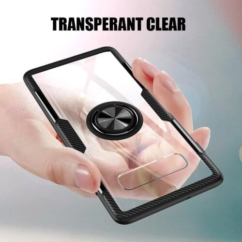 Clear Transparent Ring Case For Samsung Galaxy S10 Note 10 9 S9 Plus S9Plus S10E A70 A50 Shockproof Phone Covers Samsung S10Plus