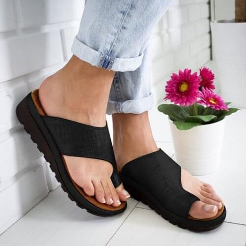 40# 2021 Womens Slippers Fashion Flats Wedges Open Toe Ankle Beach Womens Slippers Shoes Roman Flat With Rubber Slipper Sandal
