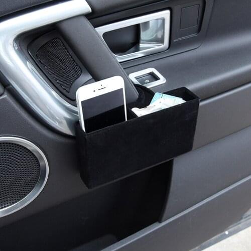 Car-styling Door Storage Box Phone Holder Container Organizer For Land Rover Discovery Sport 2015-2019 Accessories
