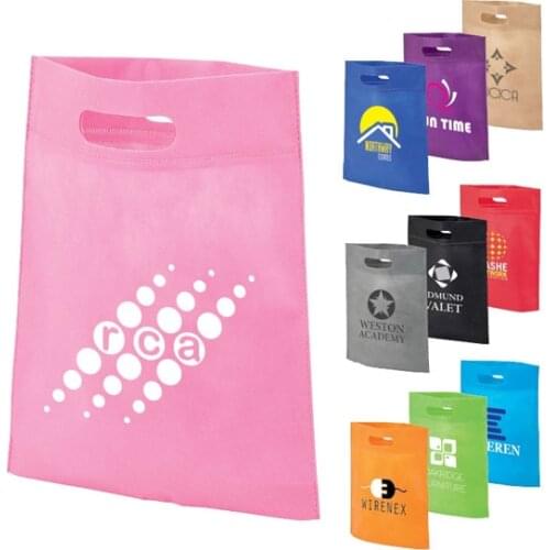 Small Non Woven Bags custom printed grocery tote bags Print Logo On Promotional Recycled Bags Wholesale Personalized Clear Bags