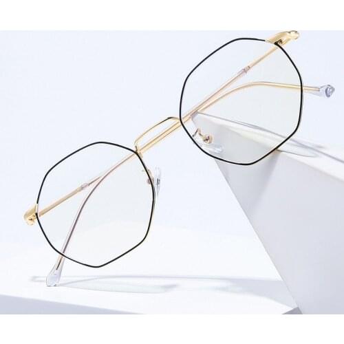Ultralight Metal Anti Blue Light Glasses Women Men Vintage Round Eyeglasses Eye Protection Blue Ray Blocking Computer Goggles