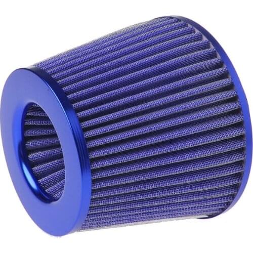 Universal Vehicle Air Intake Chrome Open Top Cone Air Filter Breather 3" Inlet X6HF