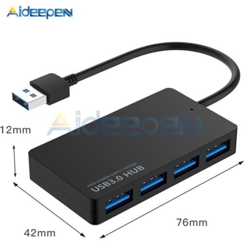 High Speed USB 3.0 4 Port USB Multi Splitter Expansion Desktop PC Laptop Adapter Cable For Scanners Printers Mice Keyboards