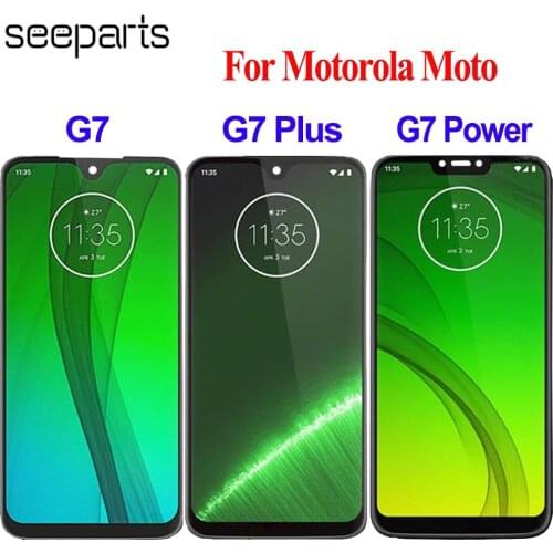 100% Test For Moto G7 LCD Screen Display Touch Digitizer Screen glass Replacement For Motorola g7 Play LCD Display G7 power LCD