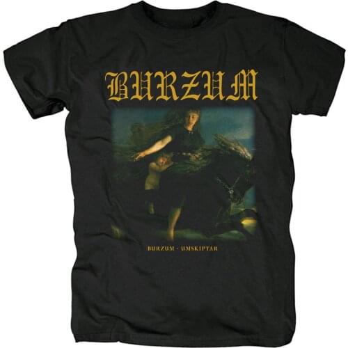 10 Designs Norway Demon 666 Burzum Band Rock Brand Black Shirt Fitness Hardrock Heavy Dark Metal 100%Cotton Gothic Camiseta