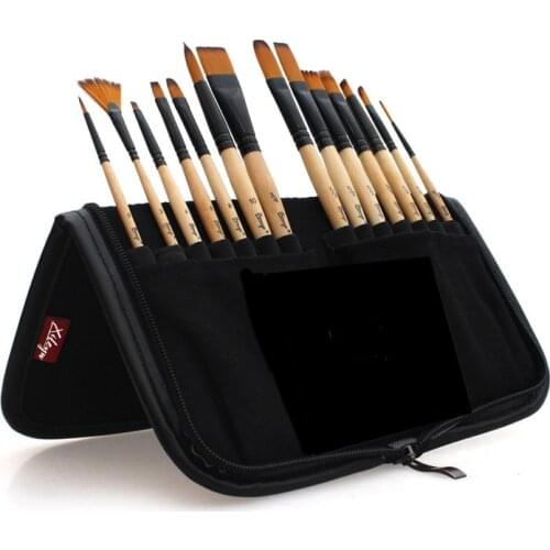 14 pcs Professional Paint Brushes Different Shape Nylon Hair Artist Painting Brush For Acrylic Oil Watercolor Art Supplies