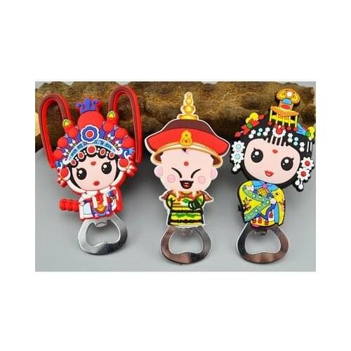 2 pieces/ lot)Beijing opera characters quintessence fridge magnet