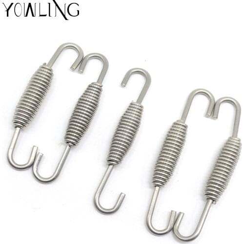5pcs/lot Tension Spring With Hook extension For Tensile Exhaust Mid Pipe Muffler Dirt bike Enduro Off Road Moto Exhaust Escape