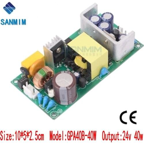 Sanmim ac-dc power supply 40W AC220V to DC24V 1.7A switching power supply Isolated module 220V to 24V board GPA40B-24V L1214