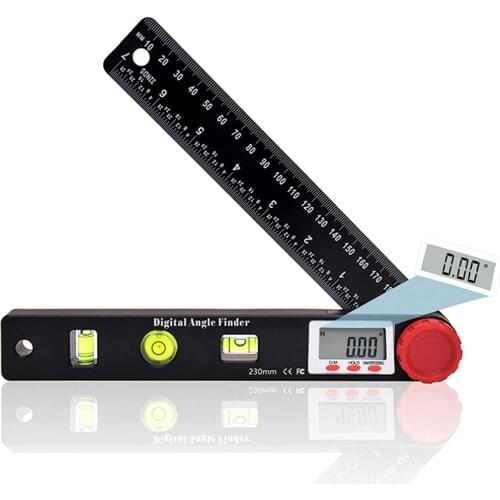 Digital Angle Finder, Vodlbov 4 in 1 Digital Protractor Ruler & Level Tool, Multifunction Angle Measuring Tool with Horizontal