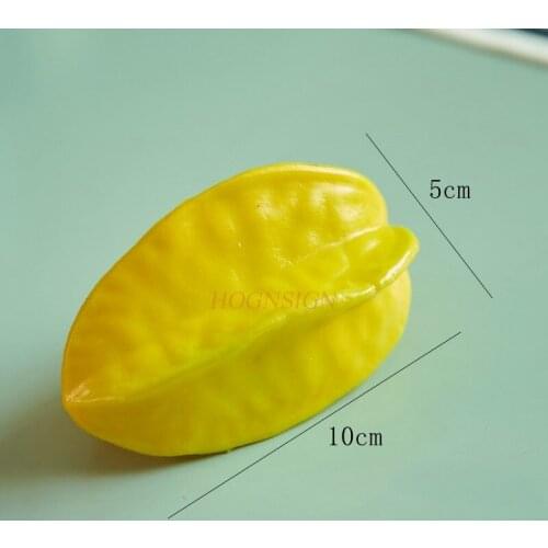Shopping mall model decoration prop Simulation Fruit Model Plastic Carambola Fruit And Vegetable Food Props Cabinets Shopping