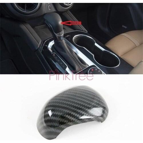 For Chevrolet Blazer 2019 2020 Carbon Fiber Color Abs Gear Shift Knob Head Cover Trim Car Accessories