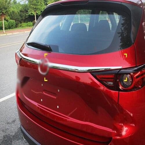 For Mazda CX-5 CX5 KF 2017-2019 2020 Chrome Rear Trunk Lid Cover Tailgate Boot Back Door Trim Molding Garnish Strip Protector