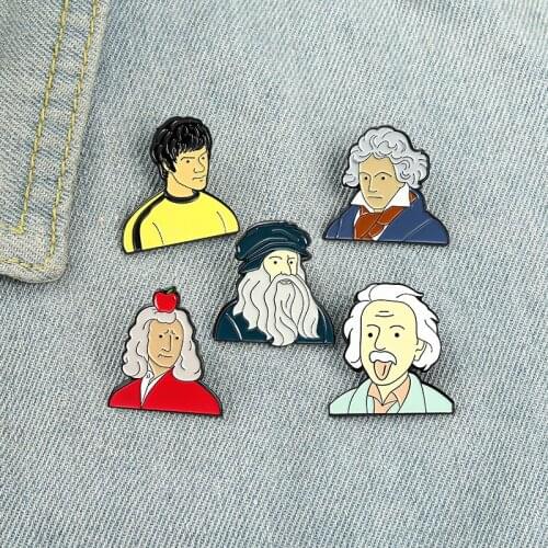 Enamel Pin People Are Famous Badge Brooch Lapel Pin Denim Jeans Shirt Bag Cartoon Gift for Cute and Lovely Kid