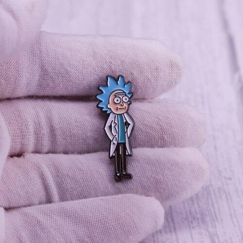 Rick enamel pin